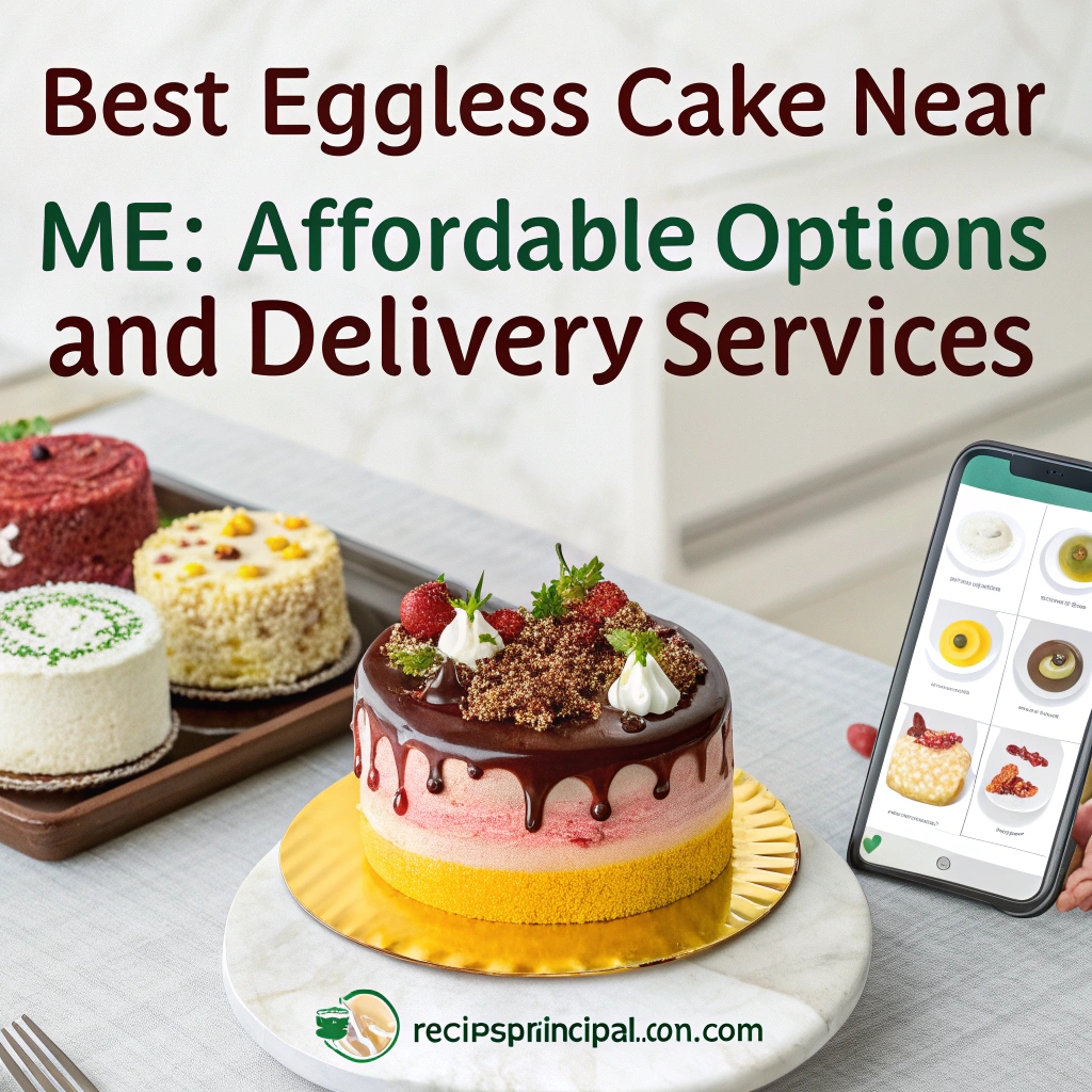 "Freshly baked eggless cake with affordable delivery options, ready to be enjoyed.