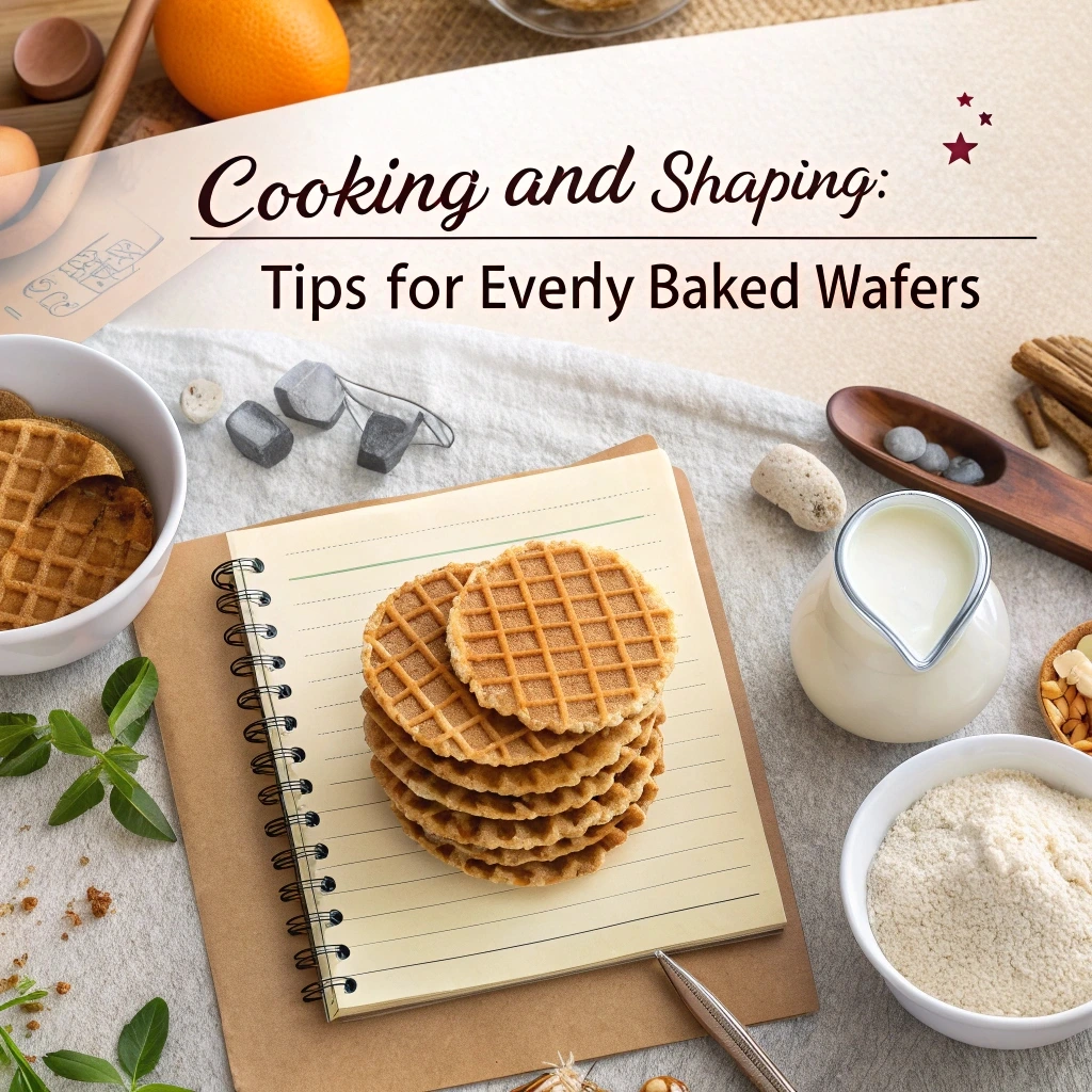 Step-by-step guide to making wafer cookie batter, mixing dry and wet ingredients."

Title: "Perfect Wafer Cookie Batter: Step-by-Step Guide