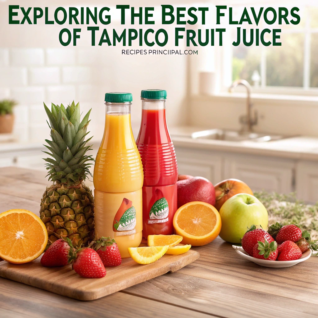 Variety of Tampico Fruit Juice bottles in different vibrant flavors, ready to be explored.