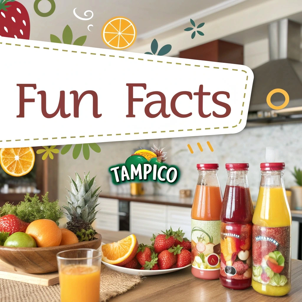 A glass of Tampico Fruit Juice with vibrant colors, highlighting its surprising health benefits.