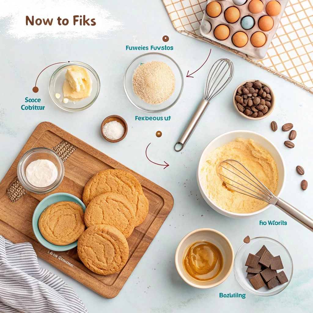 Step-by-step guide to making wafer cookie batter, mixing dry and wet ingredients." Perfect Wafer Cookie Batter: Step-by-Step Guide