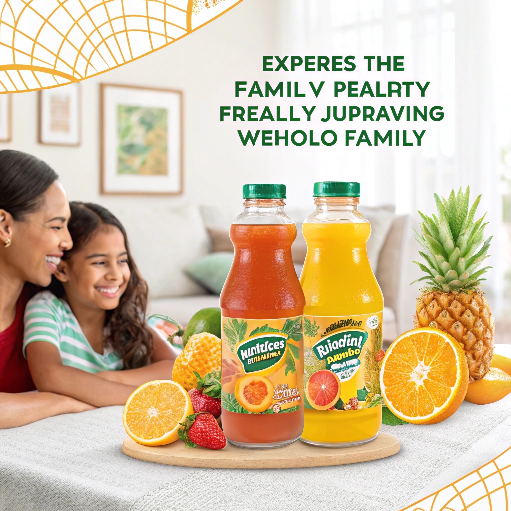 A selection of Tampico Fruit Juice bottles in various vibrant flavors, showcasing the refreshing variety for the whole family to enjoy.